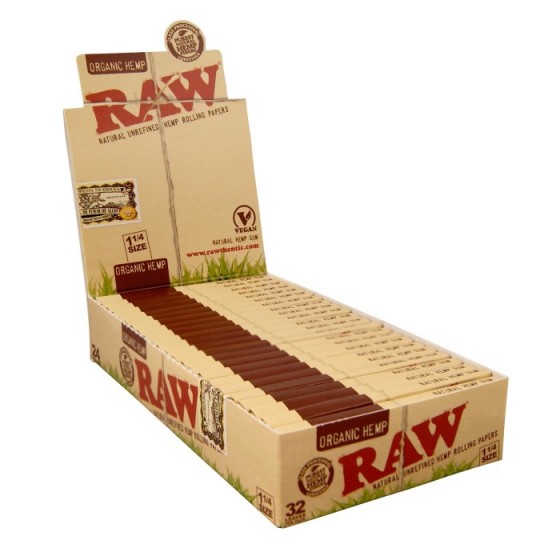 Organic 1 1/4, 50 Hojas/Librillo (Caja 24 Librillos)(RAW)